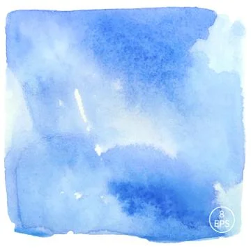 Vector watercolor square Stock Illustration