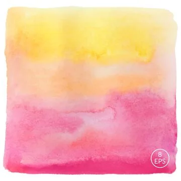 Vector watercolor square Stock Illustration