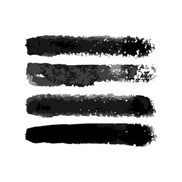 Vector Watercolor Torchon Normal Brushes Set Stock Illustration