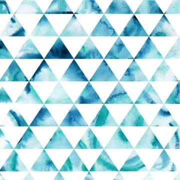 Vector watercolor triangles pattern. modern hipster pattern. colorful texture 스톡 일러스트