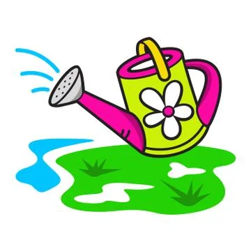 Vector watering can Stock Illustration