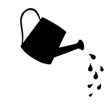 Vector Watering Can Stock Illustration