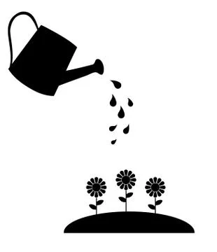 Vector Watering Can Stock Illustration