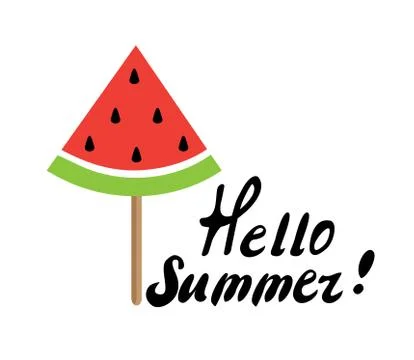 Vector watermelon popsicle Stock Illustration