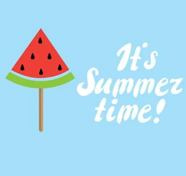 Vector watermelon popsicle Stock Illustration