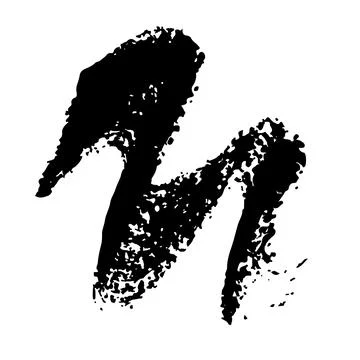 Vector Wave Abstract Stripe Brush Stroke Hand Drawn Texture in Black Color Illustrazione stock