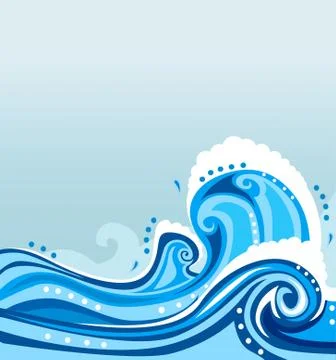 Vector wave illustration Stock Illustration