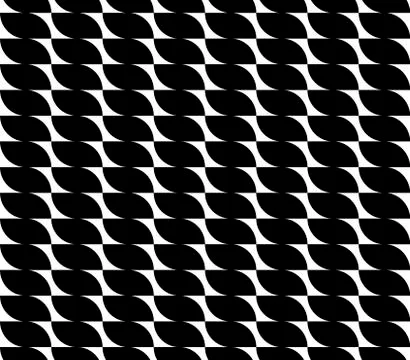 Vector wave shapes illustration of seamless black and white abstract pattern 스톡 일러스트
