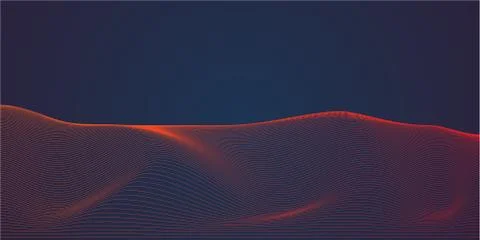 Vector waves dynamic Stock Illustration