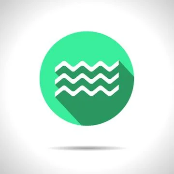 Vector waves icon. Eps10 Stock Illustration