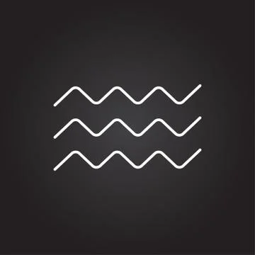 Vector waves icon Stock Illustration