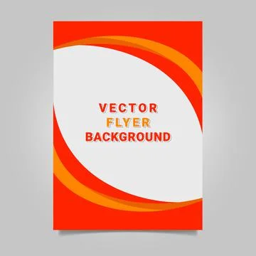 Vector Wavy flyer background Stock Illustration