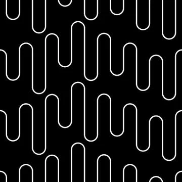 Vector wavy line seamless pattern Illustrazione stock