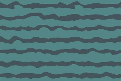Vector wavy nautical seamless pattern Stock Illustration
