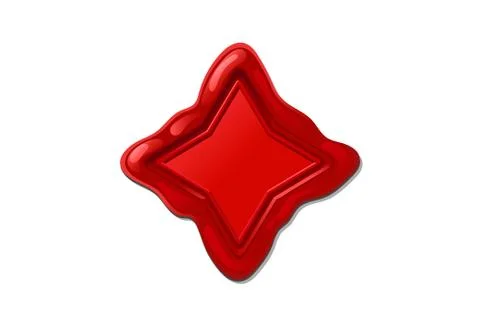 Vector wax seal stamp shape Illustrazione stock