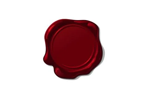 Vector wax seal stamp shape Stock-Illustration