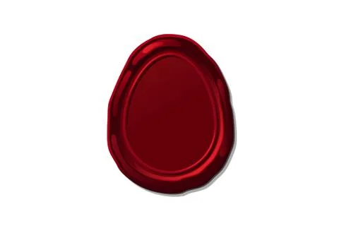 Vector wax seal stamp shape Stock Illustration