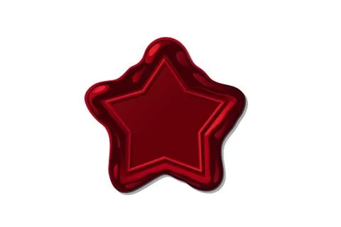 Vector wax seal stamp shape Stock Illustration