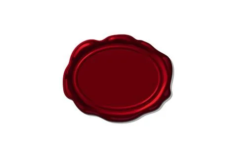 Vector wax seal stamp shape Stock Illustration