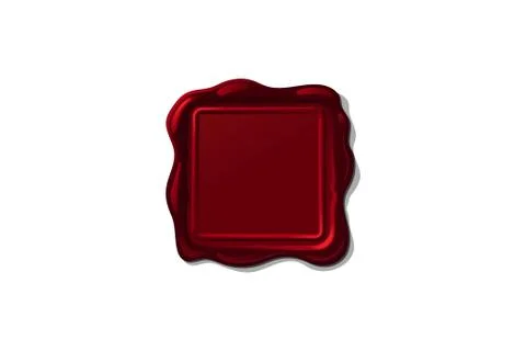 Vector wax seal stamp shape Illustrazione stock