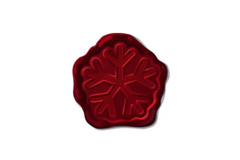 Vector wax seal stamp shape Stock Illustration