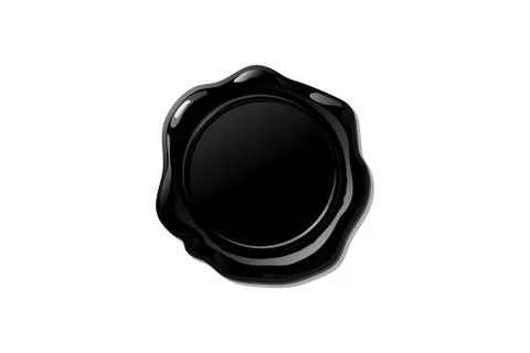 Vector wax seal stamp shape Stock Illustration