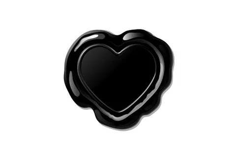 Vector wax seal stamp shape Stock Illustration