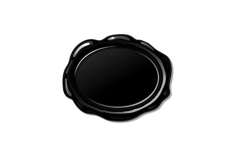 Vector wax seal stamp shape Stock Illustration
