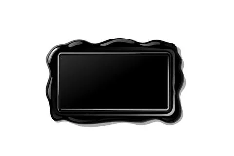 Vector wax seal stamp shape Stock Illustration
