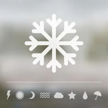 Vector weather icon set Stock Illustration