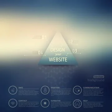 Vector web and mobile interface template. corporate website design. minimalis Stock-Illustration