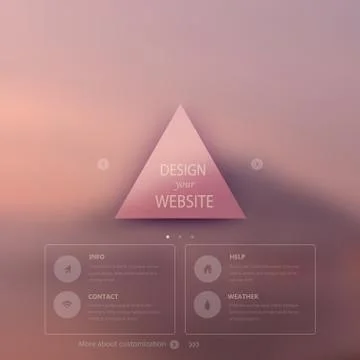 Vector web and mobile interface template. corporate website design. minimalis Stock Illustration