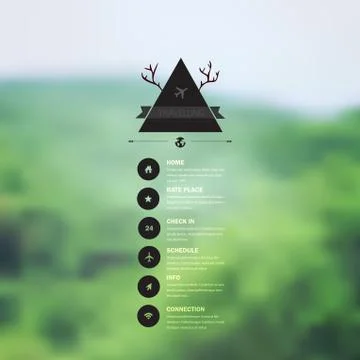 Vector web and mobile interface template. corporate website design. minimalis Stock Illustration