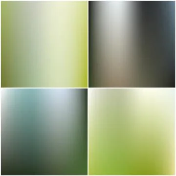 Vector web and mobile interface templates. Editable blurred backgrounds set Stock Illustration