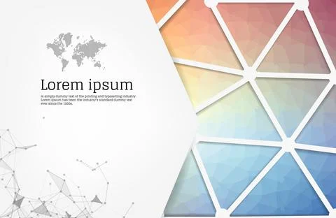 Vector web and mobile interface template. Corporate website design. / can be  库存插图