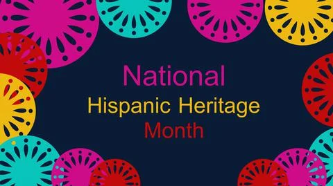 Vector.  Web banner  Hispanic Heritage month. Papel Picado Stock Illustration