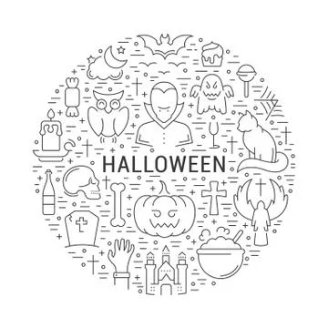 Vector Web Banner or Emblem Halloween 무료 스톡 일러스트