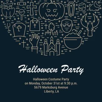 Vector Web Banner or Emblem Halloween 무료 스톡 일러스트