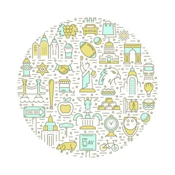 Vector Web Banner or Emblem USA 무료 스톡 일러스트