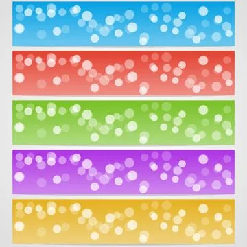 Vector web banners Stock Illustration