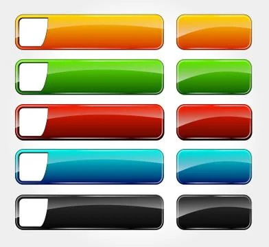 Vector web buttons Stock Illustration
