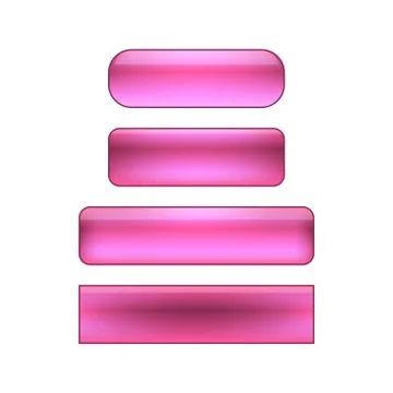 Vector web buttons set Illustrazione stock