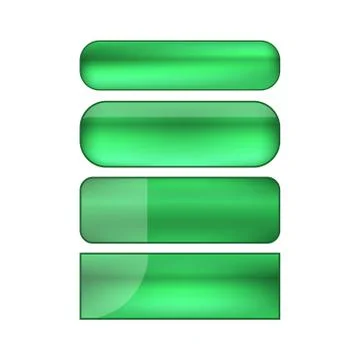 Vector web buttons set Illustrazione stock