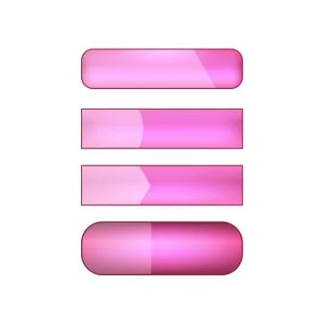 Vector web buttons set Illustrazione stock