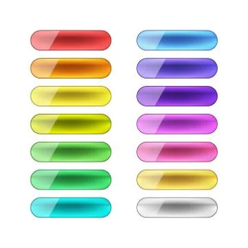 Vector web buttons set Stock Illustration