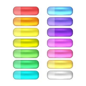 Vector web buttons set Stock Illustration