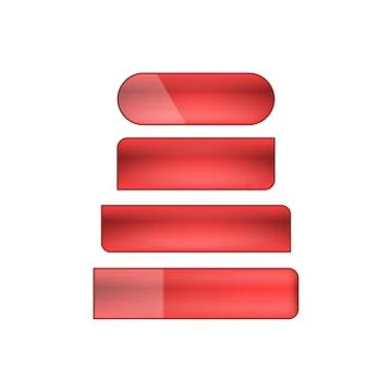 Vector web buttons set Illustrazione stock