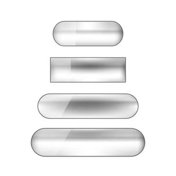 Vector web buttons set Stockillustratie