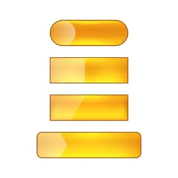 Vector web buttons set Illustrazione stock