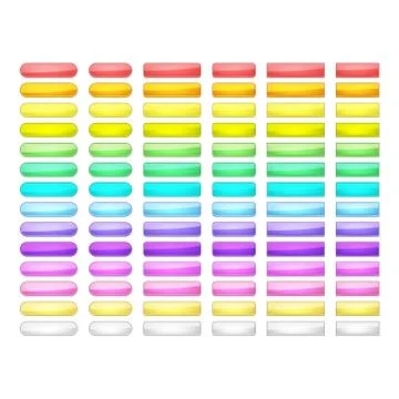 Vector web buttons set Stock Illustration